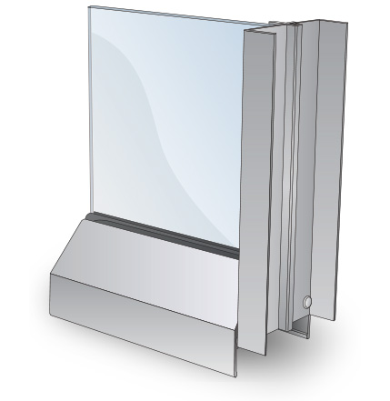 Beveled Cleanroom Window